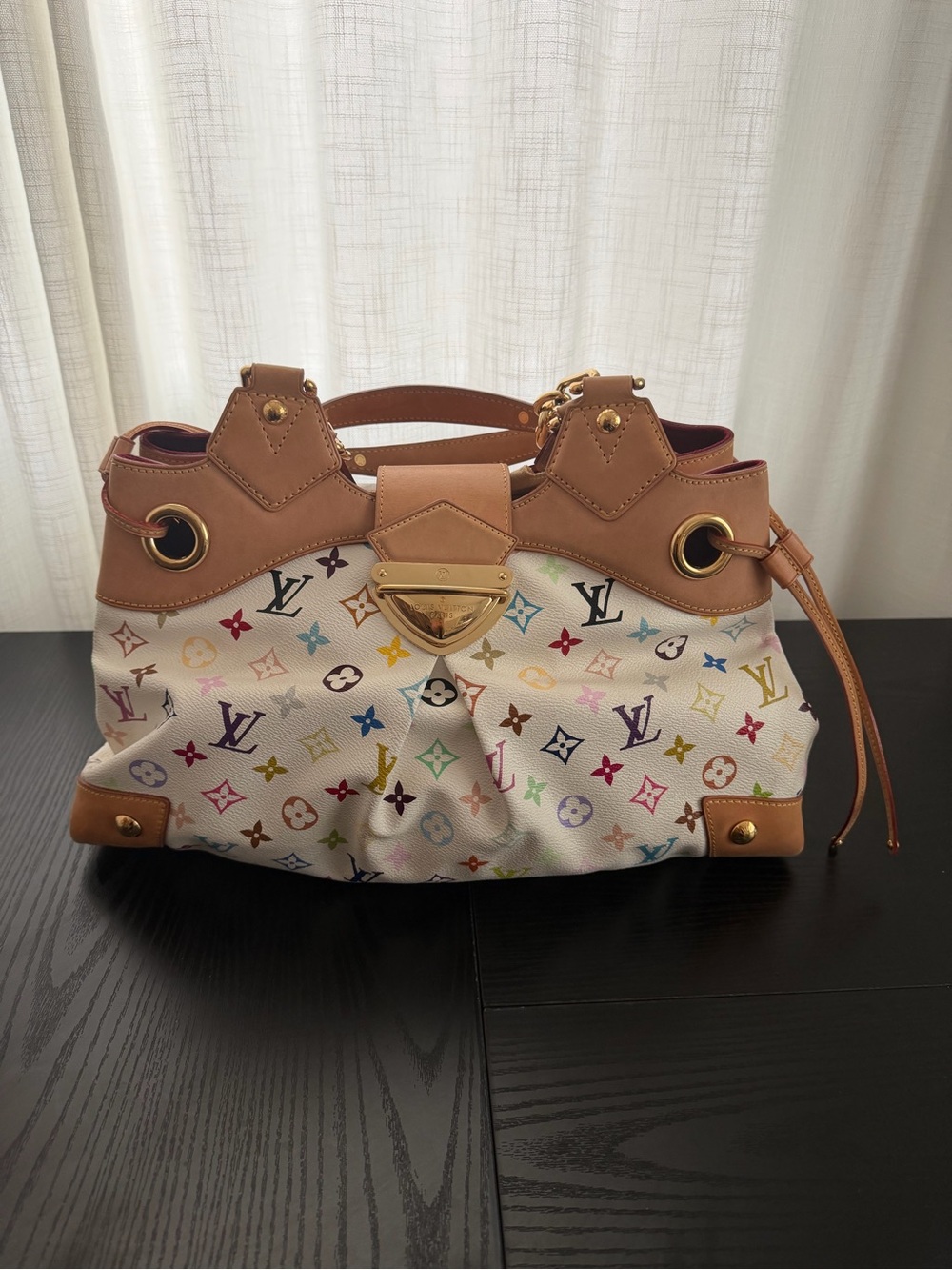 Louis Vuitton Monogram Multicolore Ursula White Bag